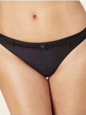 Andie The Riviera Buckle Belt Black Bikini Bottom Size XS NWT